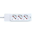 ROSI MATERIALE ELETT - RCORS8321B MULT SPECIALIST 3 POSTI, 1,5M CAVO, BIAN