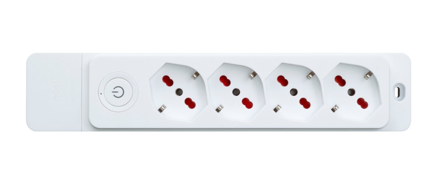 ROSI MATERIALE ELETT - RCORS8412B MULT SPECIALIST 4 POSTI, CON INTERR., BI