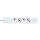 ROSI MATERIALE ELETT - RCORS8422UB MULT SPECIALIST 4 P+2USB+INT+1,5M CAVO,