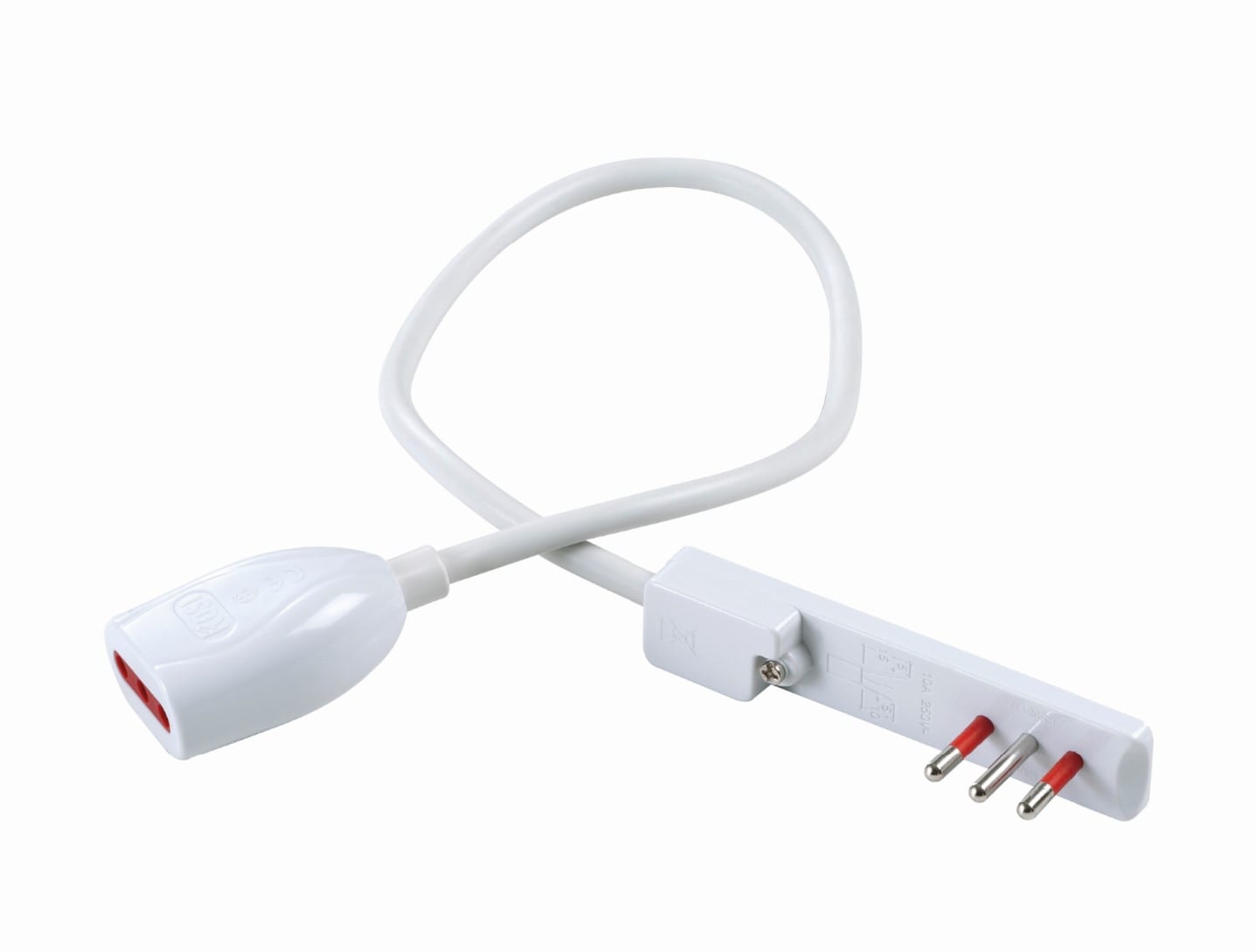 ROSI MATERIALE ELETT - RCORS92036 PROLUNGA FLAT 0,5M 10A BIANCA