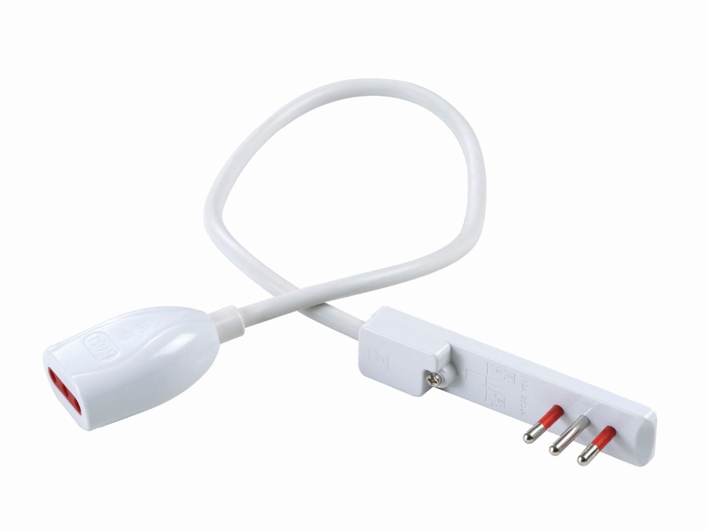 ROSI MATERIALE ELETT - RCORS92038 PROLUNGA FLAT 3M 10A BIANCA