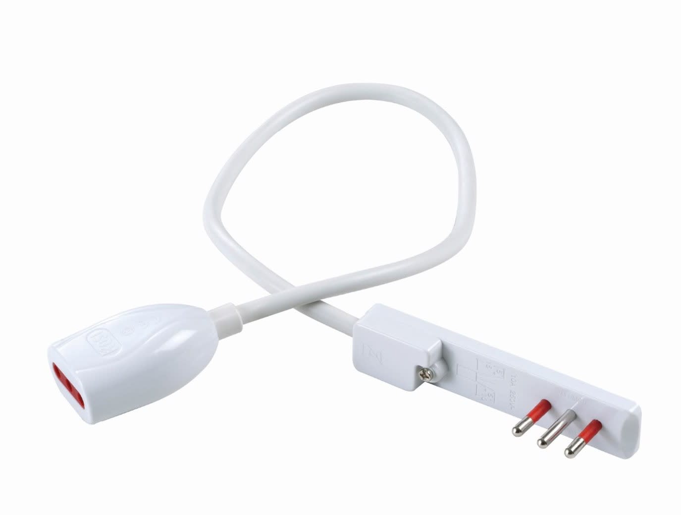 ROSI MATERIALE ELETT - RCORS92043 PROLUNGA FLAT 0,5M 16A BIANCA