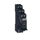 SCHNEIDER ELECTRIC - SNRRXG22B7PV Relè RXG - pulsante test+LED pre-montato - base-2NC/NO 5A 24Vca + varistore