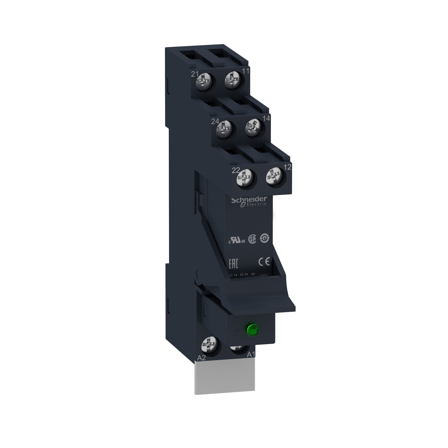 SCHNEIDER ELECTRIC - SNRRSB2A080P7PV RELE PRE-MONTATO 2 NC/NO 230 VAC 8A