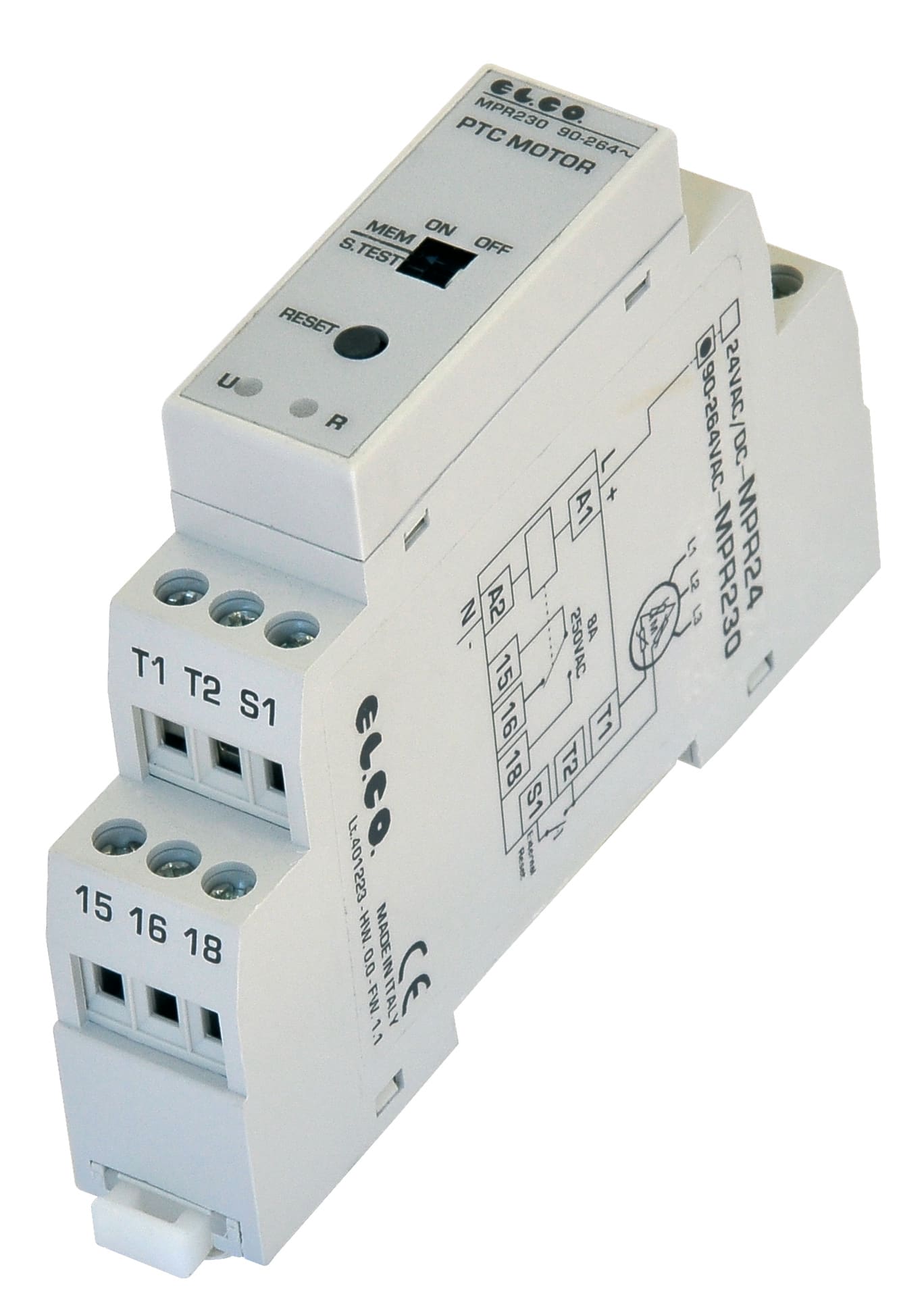 EL.CO. SRL - ECL660022 RELE PROTEZIONE MOTORE MPR24