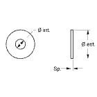 TEKNOMEGA SRL - TKGFVT1328 RONDELLA GREMBIALINA INOX D10,5X30 SP2,5