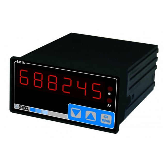 SENECA - SCXS311A-6-L-O IND-TOT 6DIG 1AI 1AO+2RELE 1DI RS485 24V