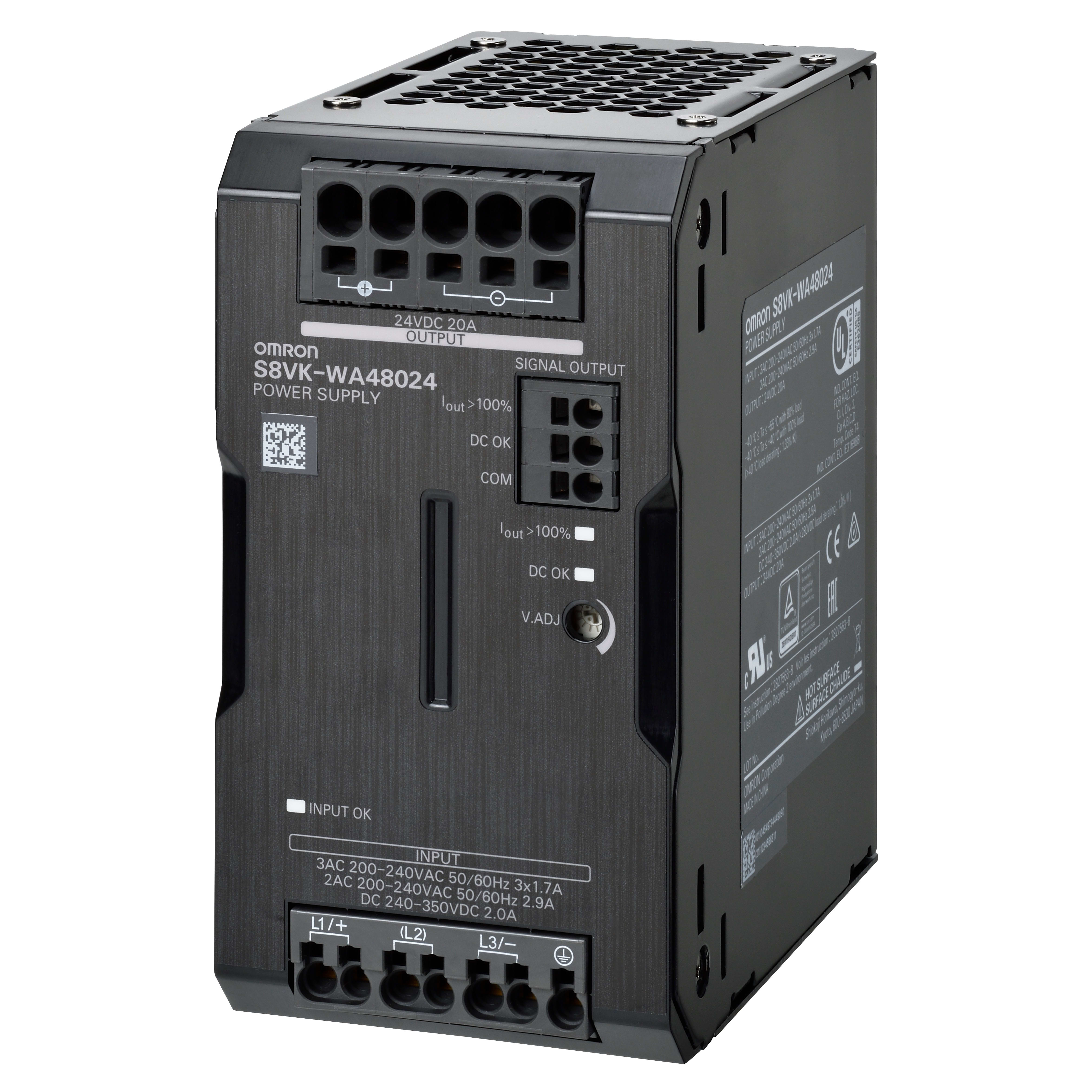 OMRON - OMRS8VKWA48024 ALIM. S8VK-WA MON/TRI 480W,24V,20A, CLAS