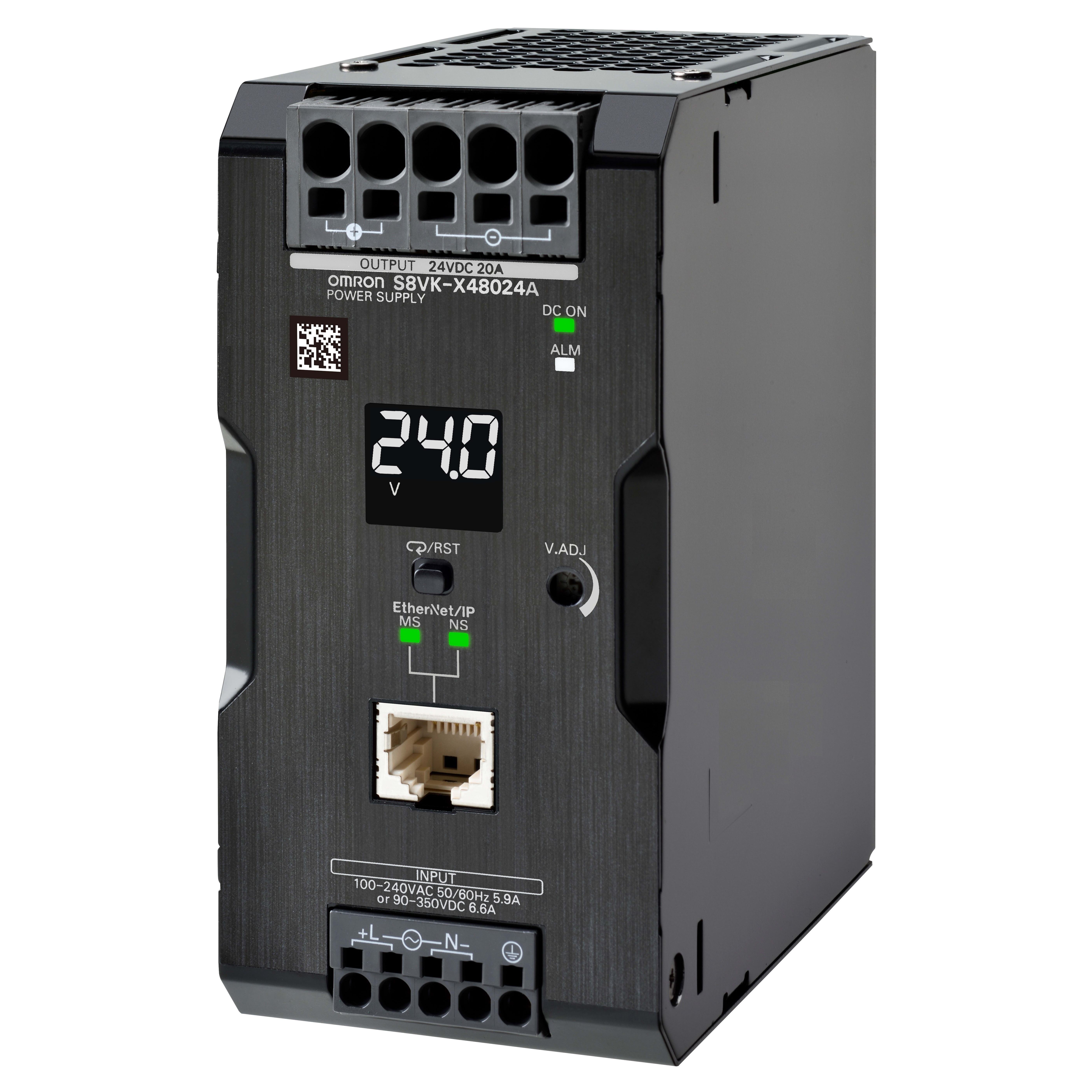 OMRON - OMRS8VKX48024AEIP ALIMENTATORE A LIBRO. 480 W. 24 VDC. 20