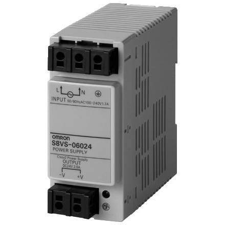 OMRON - OMRS8VS06024.1-2475 ALIMENTATORE- 24V2.5A. MONT. GUIDA DIN