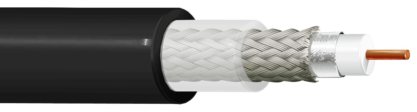 ITC INDUSTRIA TECNIC - ITCSA75DPNM100 SAT 75 OHM SAT DIG.D.G. PE NERO MAT.100