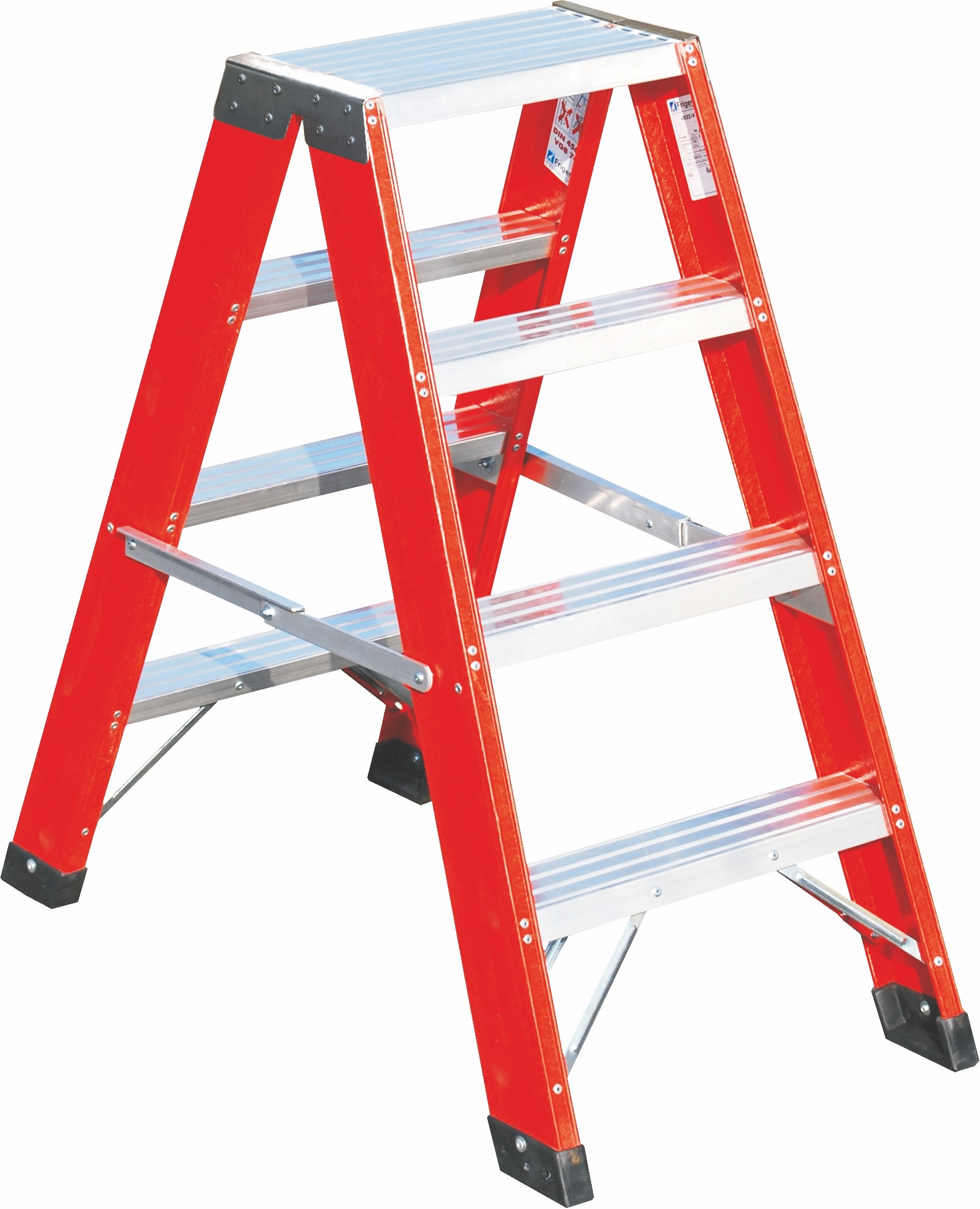 FRIGERIO CARPENTERIE - FRISCA V033/03 SGABELLO PRO PIEG. VETR. 2SALITE C/BARRE