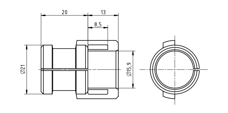 SCAME PARRE SPA - SCA900.0005363 PASSACAVO D.15-16 X SPLIT HOOD