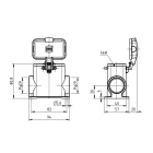 SCAME PARRE SPA - SCA930.0102263 CUSTODIA FISSA PANN.2 LEVE PG29+COP.MET.