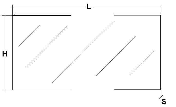 TEKNOMEGA SRL - TKGSCH1005 SCHERMO PROTEZ. PIEGABILE PETG 1000X215X