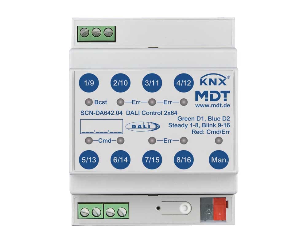 MDT ITALIA SRL - EYGSCN-DA642.04 Gateway DALI KNX control 2x64