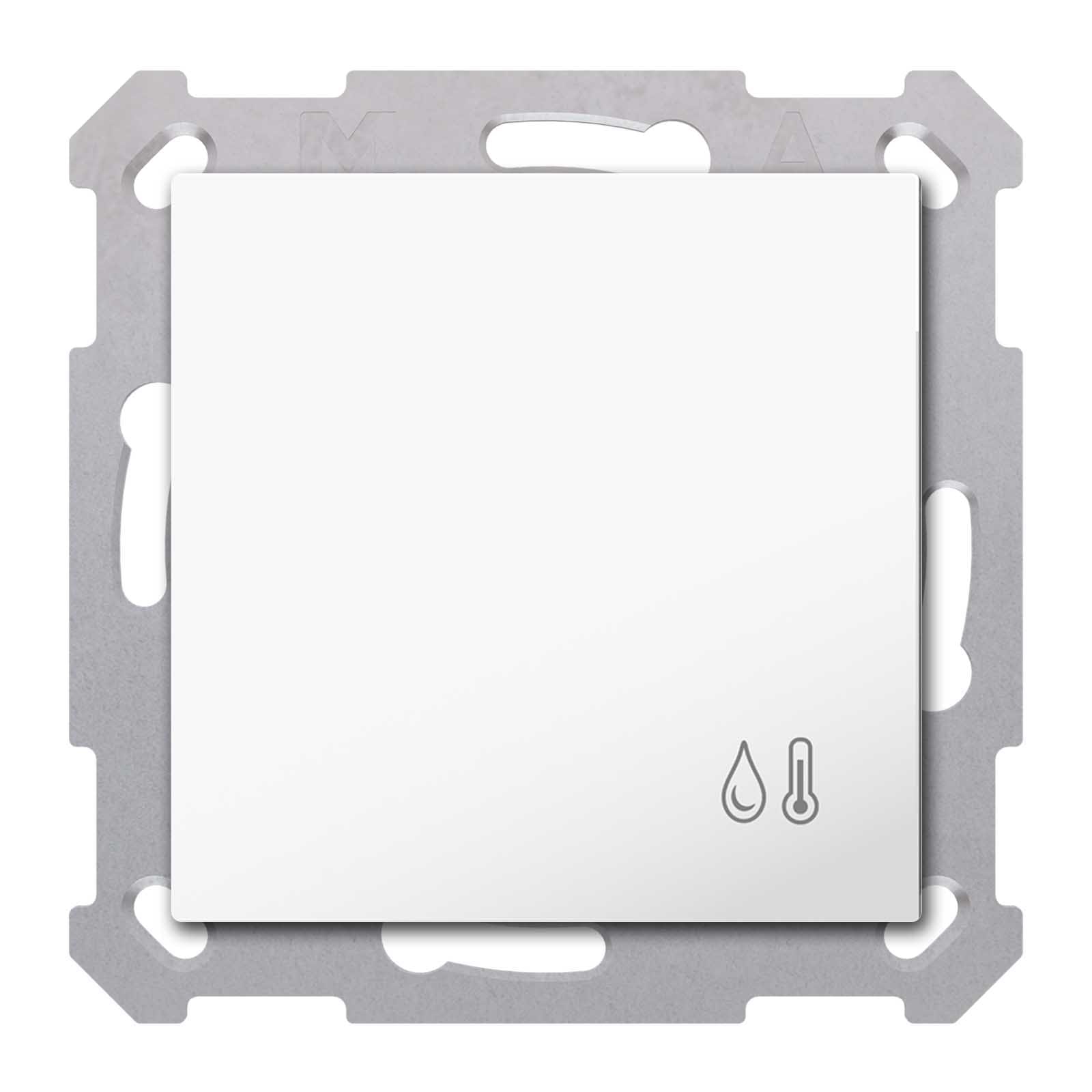 MDT ITALIA SRL - EYGSCN-RTR55O.01 Termostato Umidostato KNX, incasso, bianco lucido