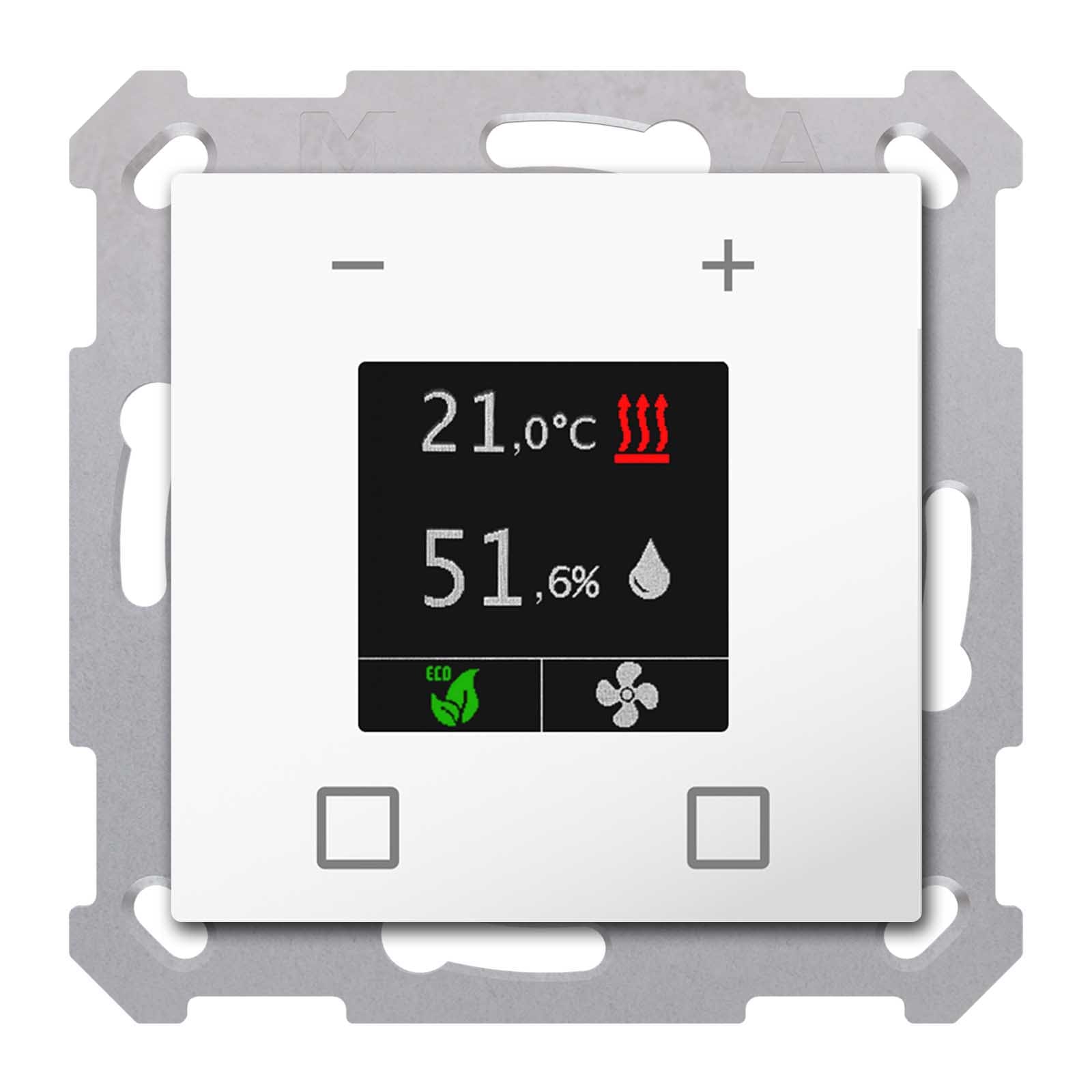 MDT ITALIA SRL - EYGSCN-RTR55S.01 Termostato Umidostato KNX Smart55,RTR, bianco lucido