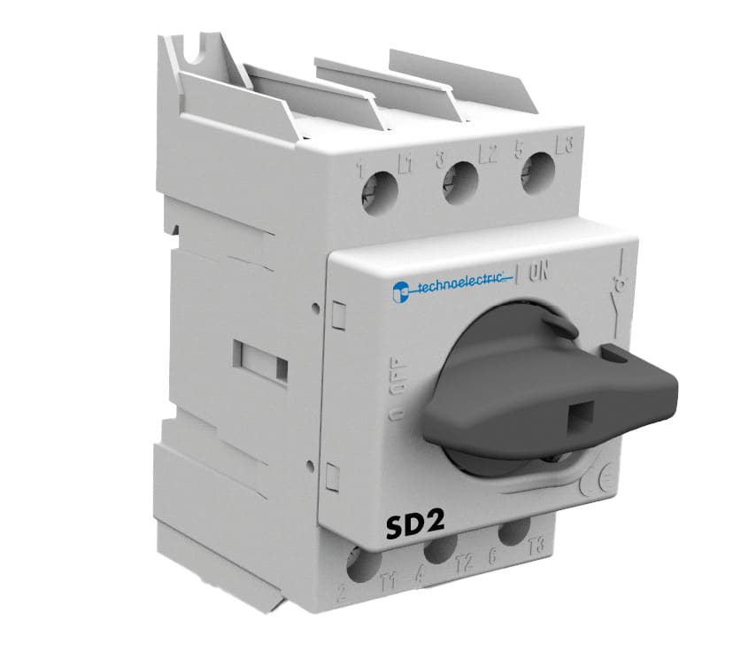 TECHNOELECTRIC SRL - TEH19236X INTERRUTTORE CON MANIGLIA DIRETTA NERA