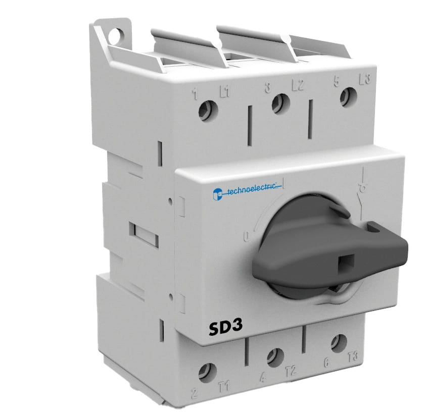 TECHNOELECTRIC SRL - TEH19701 INTERRUTTORE CON MANIGLIA DIRETTA NERA