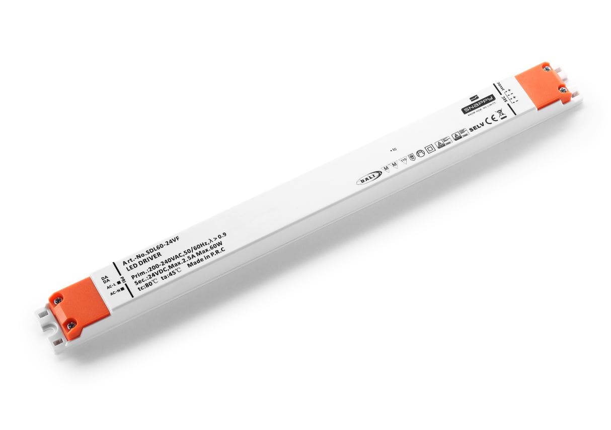 DIGIMAX SRL - DIXSDL60-12VF DRIVER LED 12V 5A 60W L361.5XW30XH21.3MM