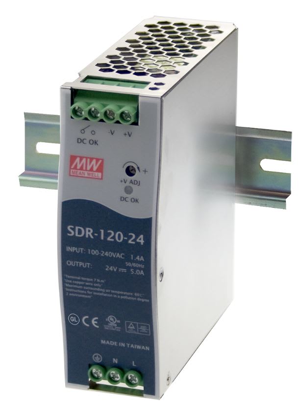 DIGIMAX SRL - DIXSDR-120-48 ALIMENTATORE DIN RAIL SLIM 48V 2.5A 120W