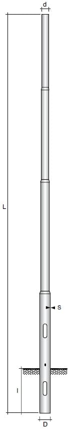 SEM - SEM4803 PALO RASTREMATO H.TOT. 780 CM. D 127