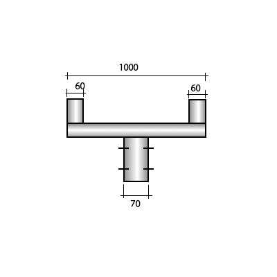 SEM - SEM4221 TRAVERSA LUNG. 100 CM. ZINCATA