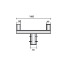 SEM - SEM4221 TRAVERSA LUNG. 100 CM. ZINCATA