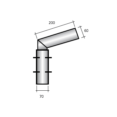 SEM - SEM4311 TESTA PALO 1 BRACCIO ZINCATA