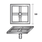 SEM - SEM4320/Q TRAVERSA QUADRATA LUNG. 50 CM. ZINCATA