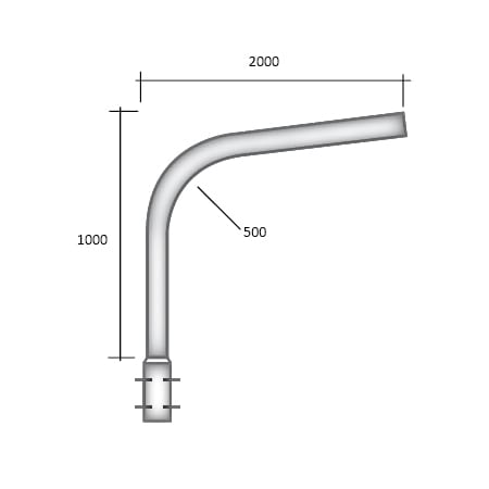 SEM - SEM4332/1020 BRACCIO SINGOLO D 68X200+60X1000X2000 MM