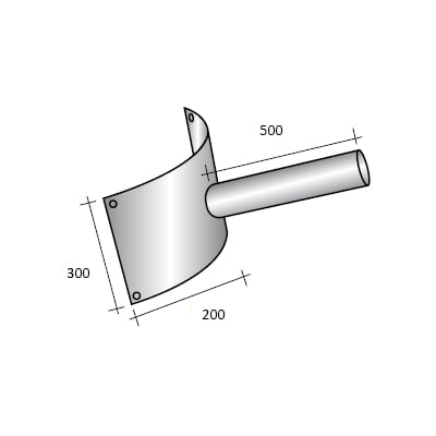 SEM - SEM4344/1 STAFFA AD ANGOLO ARROTONDATO