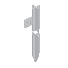 SEM - SEM501 PALO CROCE ZINC. 50X5MM 100CM