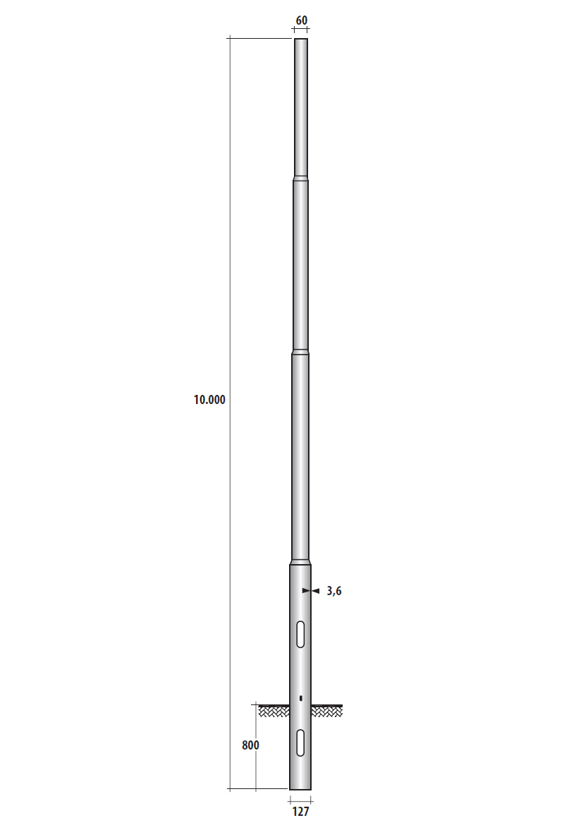 SEM - SEML41000/127 PALO RASTREMATO LAMIN. HSP H. TOT. 1000