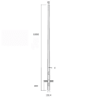 SEM - SEML41080/1 PALO CONICO LAMINATO HSP H. TOT. 1080 CM