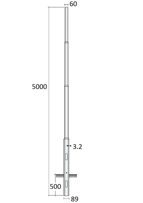 SEM - SEML4503/89 PALO RASTREMATO LAMIN. HSP H. TOT. 500 C