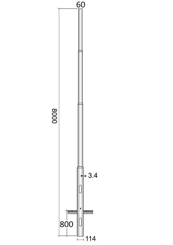 SEM - SEML4800/114 PALO RASTREMATO LAMIN. HSP H. TOT. 800 C