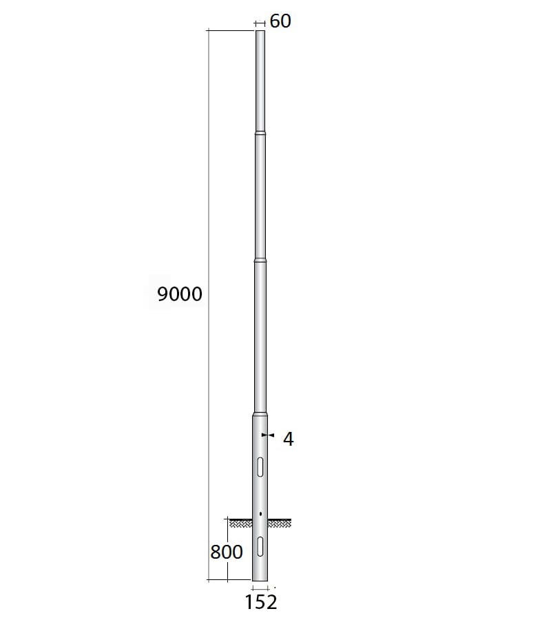 SEM - SEML4900/152 PALO RASTREMATO LAMIN. HSP H. TOT. 900 C