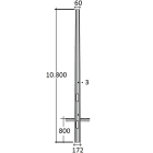 SEM - SEMOTT108/3 PALO OTTAGONALE H.TOT. 1080 CM. D 172/60