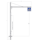 SEM - SEMPRSP89/50 PALO RASTREMATO H.TOT. 890 CM. W 500 CM.