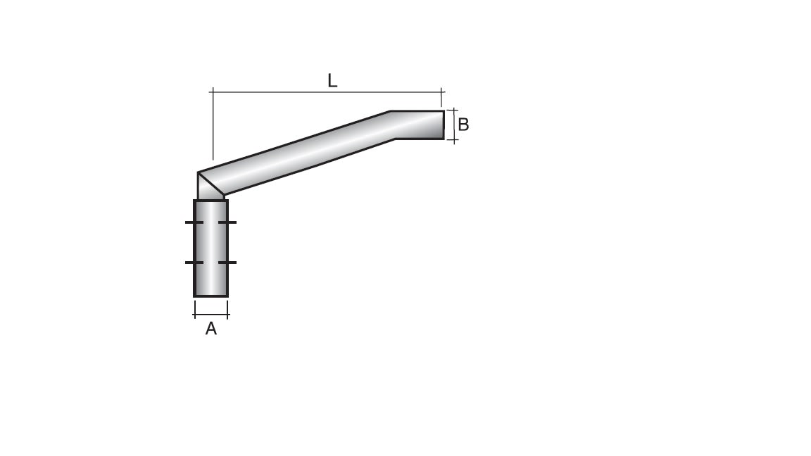 SEM - SEMTS150100 TESTA PALO SINGOLO L=1000 INCL. 15/0
