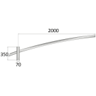 SEM - SEMTSBO35200 TESTA PALO SINGOLO BOLOGNA A=350 L=200