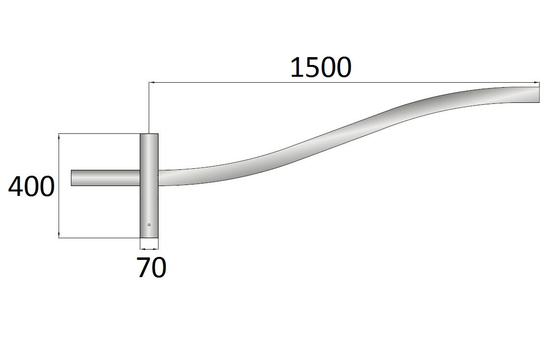 SEM - SEMTSRA40150 TESTA PALO SINGOLO RAVENNA A=400 L=150