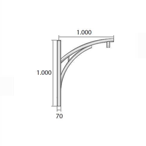 SEM - SEMTSSU100100 TESTA PALO SINGOLO SUSA A=1000 L=1000