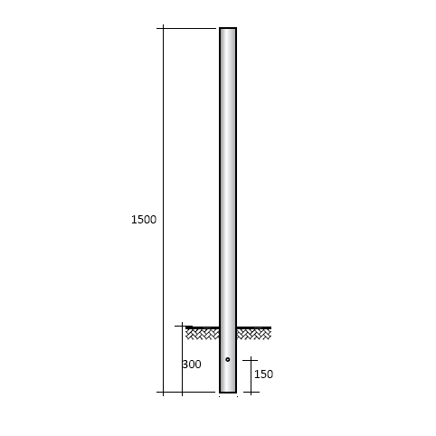 SEM - SEMVR3150N PALO IN VETRORESINA CILINDRICO D 60X1500
