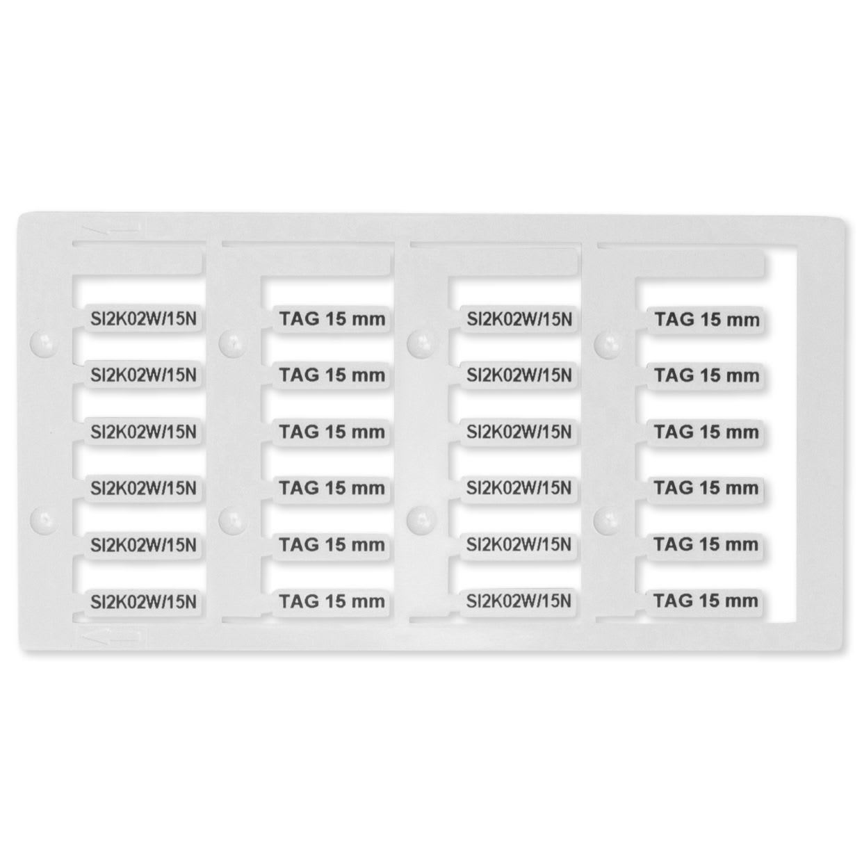 GRAFOPLAST SRL - GRASI2K02W/15NHF TESSERA TUBETTO CAVI HF BIANCO 15X4 768P