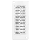 GRAFOPLAST SRL - GRASI2K02W/30MC TESSERA TUBETTO CAVI BIANCO 30X4 2000PZ