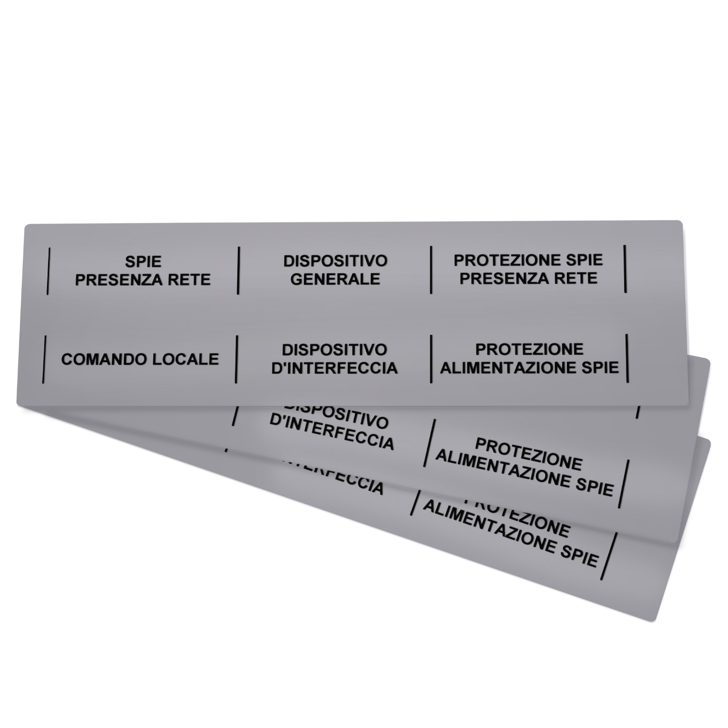 GRAFOPLAST SRL - GRASI2K20215M STRISCIA BINARIO 215X20MM METAL PVC 40PZ