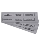 GRAFOPLAST SRL - GRASI2K20215M STRISCIA BINARIO 215X20MM METAL PVC 40PZ